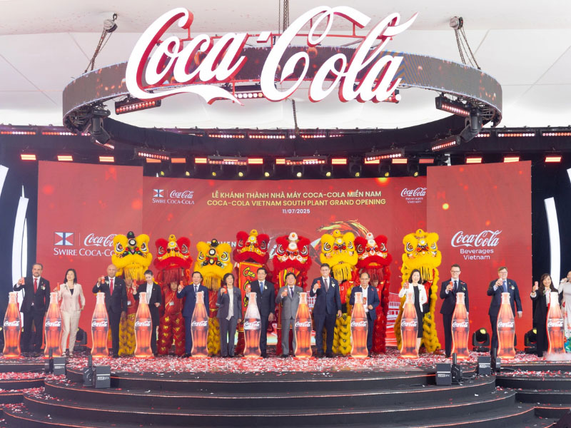 lễ khánh thành nhà máy Coca-Cola diễn ra thành công với sự tham gia của những đối tác, chủ đầu tư